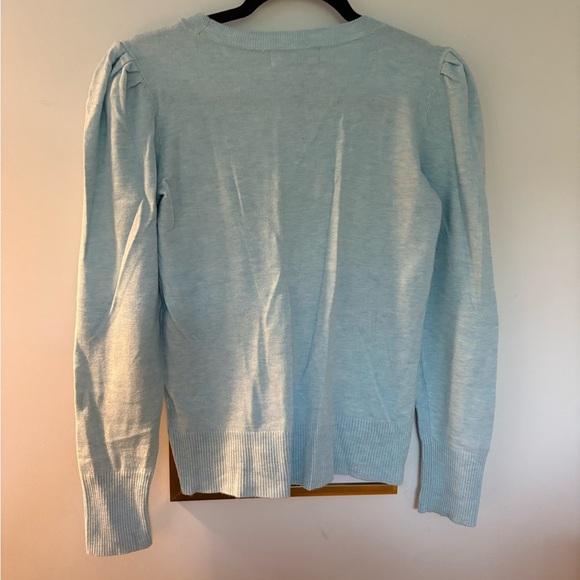 Light Blue Long Sleeve Sweater - Picture 3 of 3